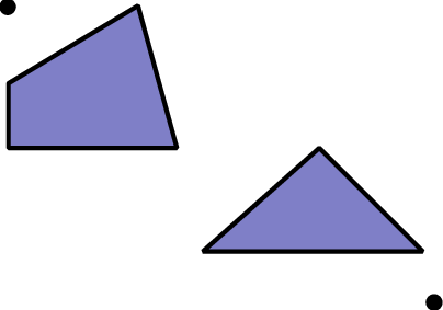 a navigation problem with two obstacles