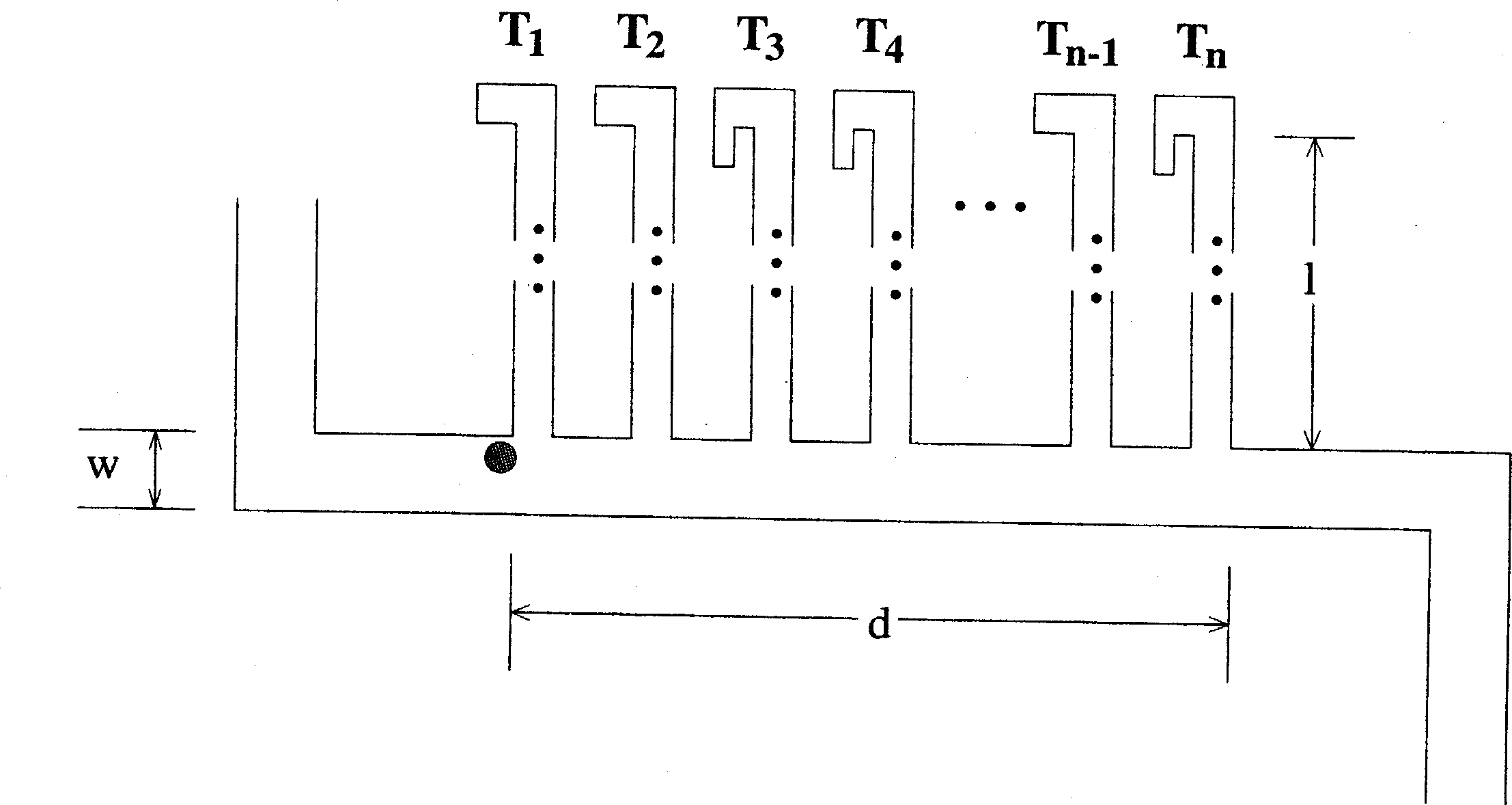 a corridor with n hooks