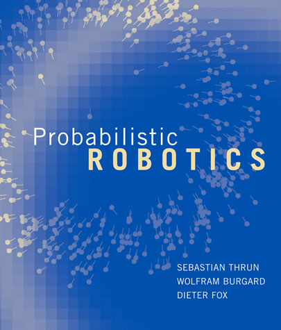 a book cover titled "Probabilistic Robotics"
