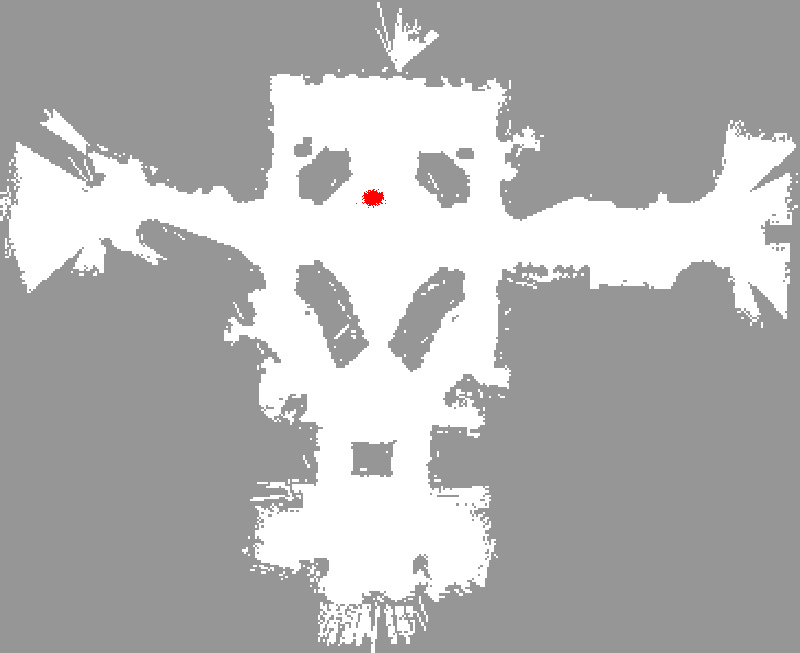 a snapshot of the evolution of a particle filter