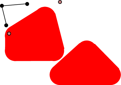 a snapshot of an RRT under construction