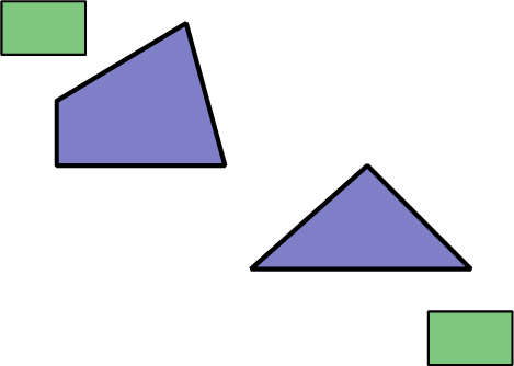 a polygonal robot among obstacles